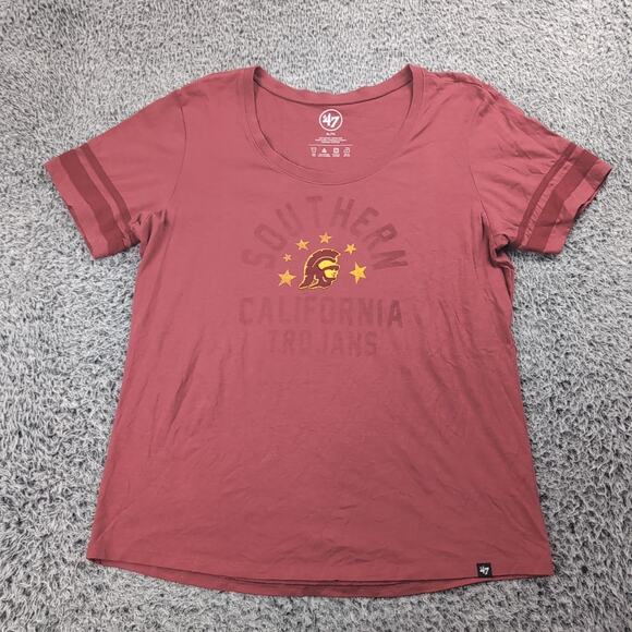USC Trojans Shirt Adult Extra Large Red University Southern Cal NCAA Graphic Tee - Picture 1 of 6